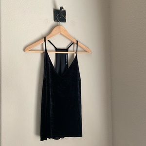 Abercrombie - NWT! Black Velvet Racerback Top
